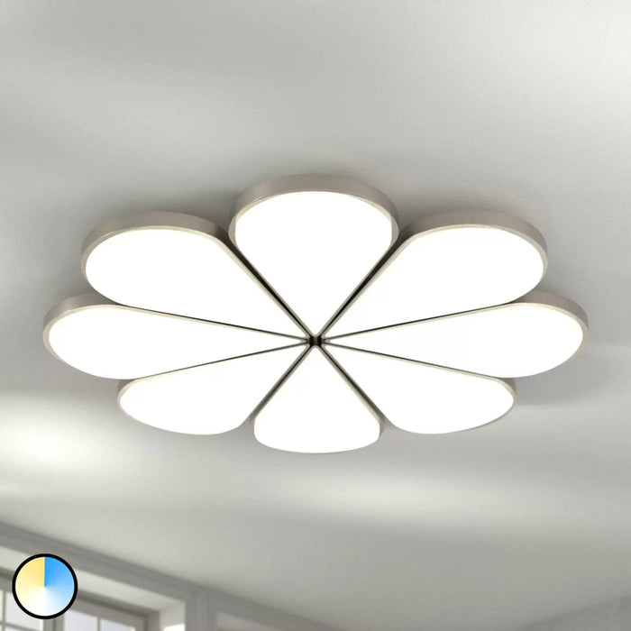 Flower LED ceiling light, CCT, Ø 81 cm