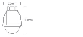 22008A: 230V 300W (LED) 800W (Incandescent) Recessed Ceiling Infrared Motion & Presence Sensor. Time delay and daylight sensor are adjustable. ..