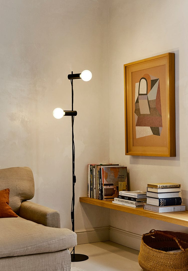 FLOOR LAMP NUDE DOUBLE E27 30 BLACK 25-8521-05-05