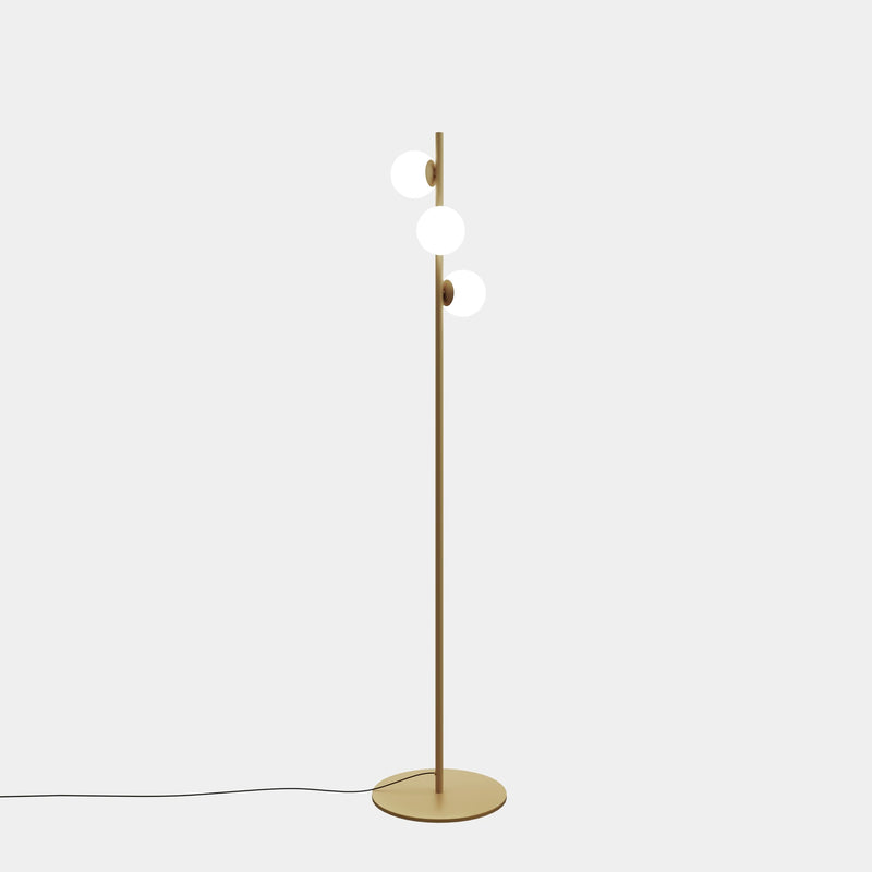 Perlina Floor Lamp | 22.9W 2700K CRI90 | Matte gold | 25-A076-DN-DN