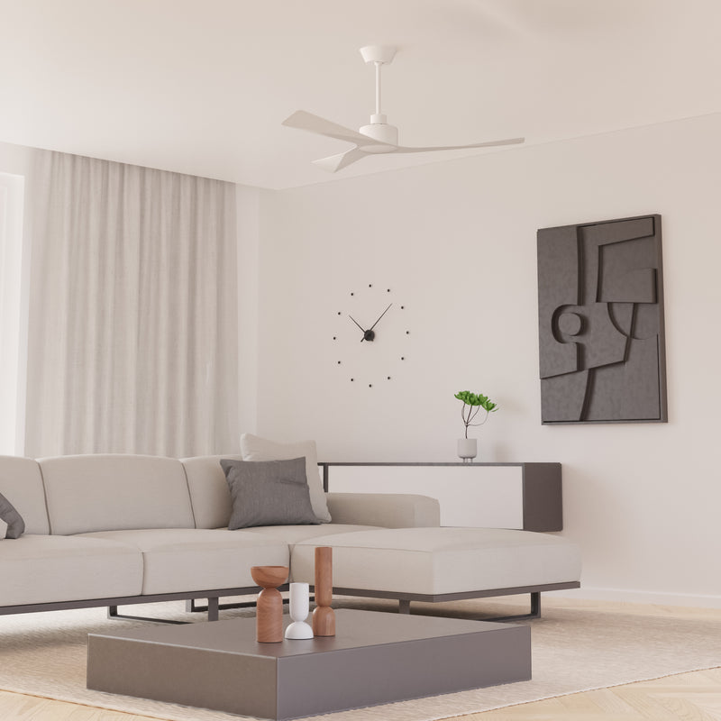 30-4356-CF-CF, FAN MOGAN Ø1320MM IP20 BRIGHT  , Bright white