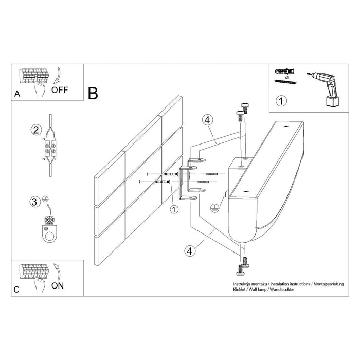 Wall lamp JORUN white LED 3000K Thoro Lighting TH.310