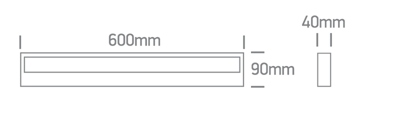 38010B/W/V: 23W LED CCT Variable White Wall Light IP20.  ..