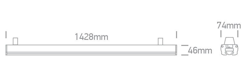 38100C/W/V WHITE LINEAR CCTV 60W PV 230V CONNECTABLE