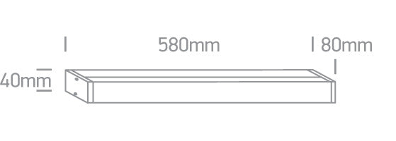 38114EL/V: 23W LED fitting ideal for installation above the bathroom mirror, IP44. Supplied with non-dimmable LED driver. ... Available in Chrome
