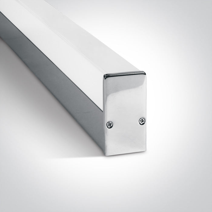 38114EL/V: 23W LED fitting ideal for installation above the bathroom mirror, IP44. Supplied with non-dimmable LED driver. ... Available in Chrome