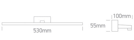 38114T/B/V: 14W LED CCT Variable fitting ideal for installation above the bathroom mirror, IP44. Supplied with non-dimmable LED driver. ..