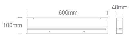 38118C/B/V: 18W LED CCT Variable fitting ideal for installation above the bathroom mirror, IP44. Supplied with non-dimmable LED driver. ..