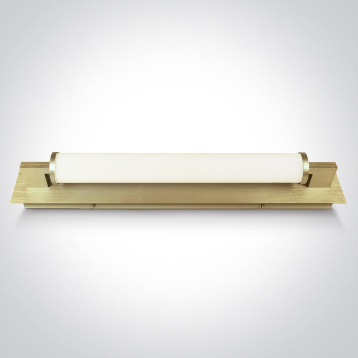 38118K/BBS/V: 18W CCT Variable LED fitting ideal for installation above the bathroom mirror, IP44. Supplied with non-dimmable LED driver. ... Available in Brushed Brass