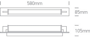 38118K/MC/V: 18W CCT Variable LED fitting ideal for installation above the bathroom mirror, IP44. Supplied with non-dimmable LED driver. ... Available in Brushed Chrome