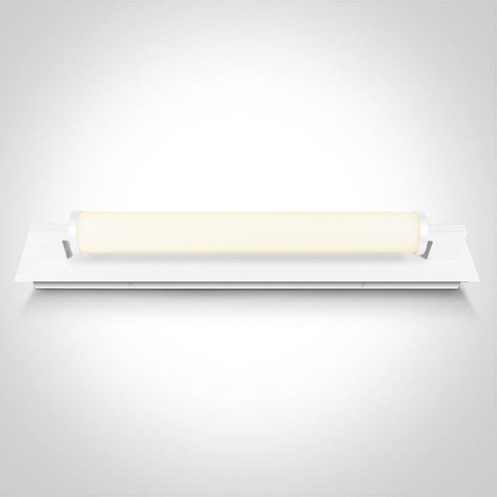 38118K/W/V: 18W CCT Variable LED fitting ideal for installation above the bathroom mirror, IP44. Supplied with non-dimmable LED driver. ..