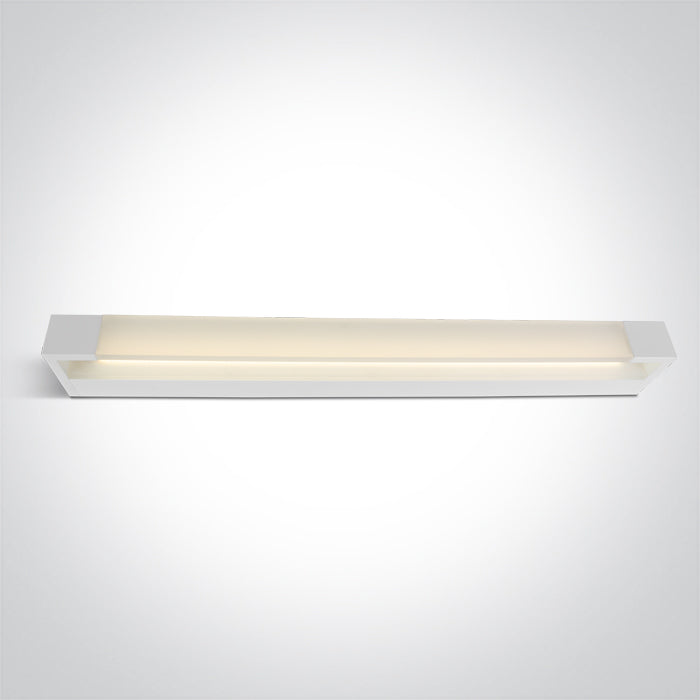WHITE LED BATHROOM / WALL LIGHT 20W WW IP44 230V One Light 38120R/W/W