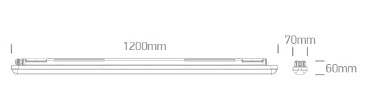 38140N/V: 36W CCT and Power variable linear fitting for surface installation.   Complete with power variable driver  ... Available in Grey