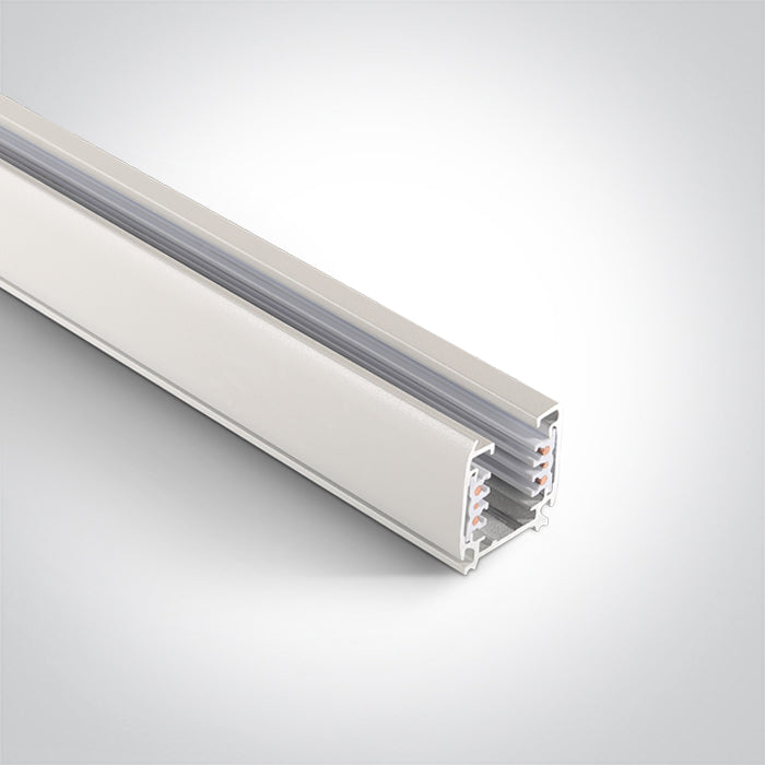 40001AL/W: 1 meter 3-Phase 16A + DALI square track.  Must use DALI accessories.  . .
