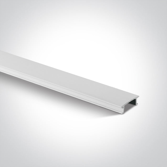 40002C/W WHITE PLASTIC COVER 2m FOR SQUARE TRACK