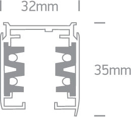 40001A/B BLACK TRACK SQUARE 1m