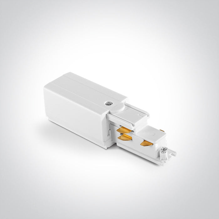 41004AL/W/R: 16A White Live End Right for DALI track..