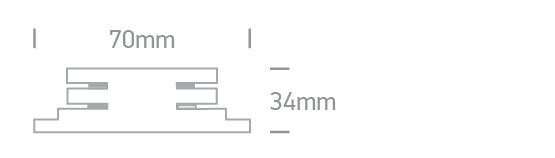 41008AL/B: 16A Black connector for DALI track..