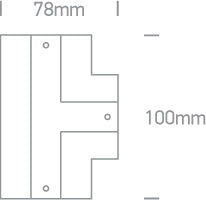 41016B/W WHITE COVER FOR T CONNECTOR 41016A