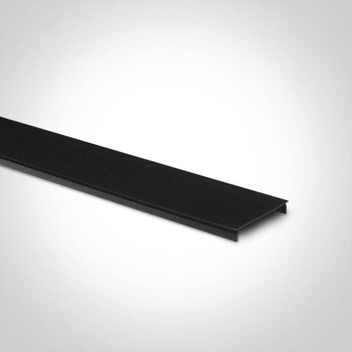 2 meter MIDI Recessed black magnetic profile ON/OFF and DALI 48V . One Light. 42002RB/B