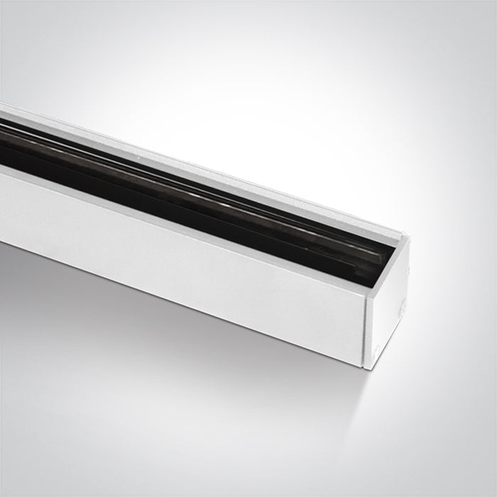 42002A/W: 2 meter MINI magnetic profile ON/OFF and DALI 48V .  Max 10m/driver, Max 400W/circuit.  Complete with 2pcs end caps..