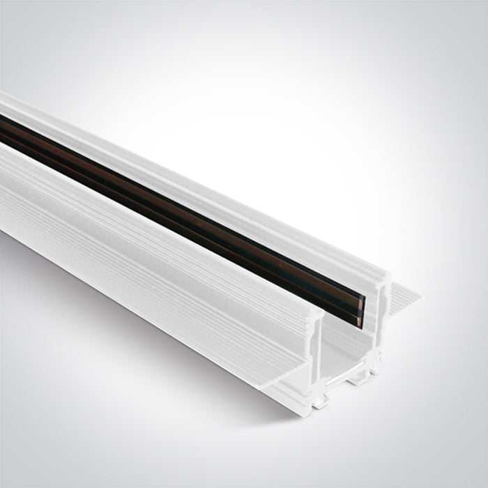 42002ATR/W: 2 meter MINI Recessed trimless magnetic profile ON/OFF and DALI 48V. Max 10m/driver, Max 400W/circuit. Complete with 2pcs end caps and 2pcs mechanical connector..