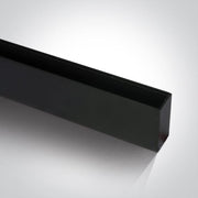 1 meter MIDI Black magnetic profile ON/OFF and DALI 48V . One Light. 42001B/B