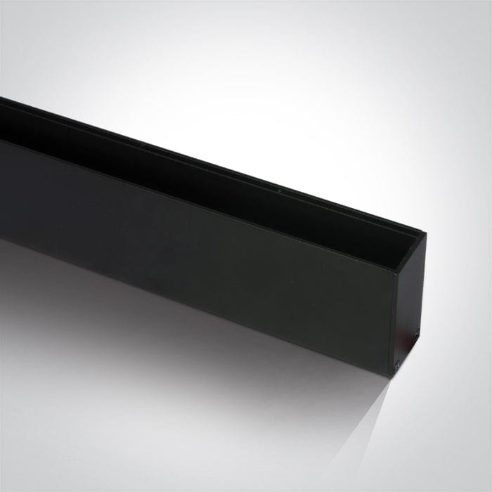 1 meter MIDI Black magnetic profile ON/OFF and DALI 48V . One Light. 42001B/B