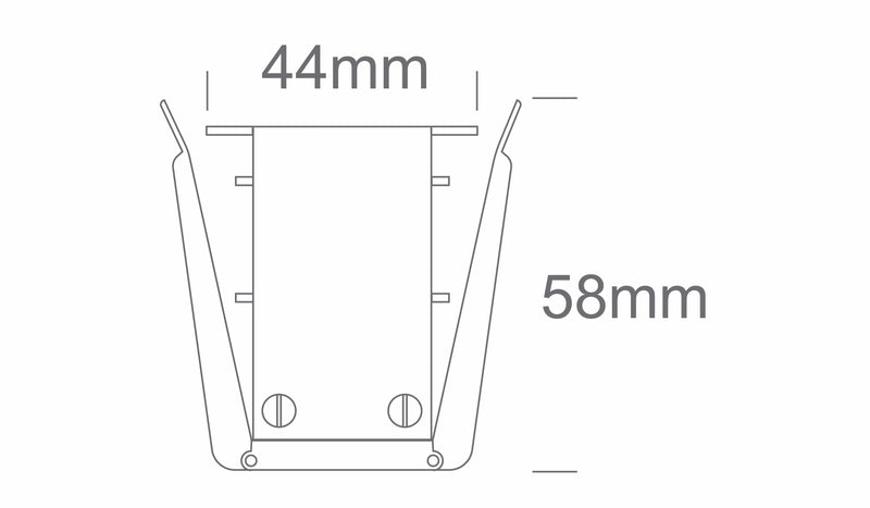 1 meter MIDI Recessed black magnetic profile ON/OFF and DALI 48V . One Light. 42001RB/B