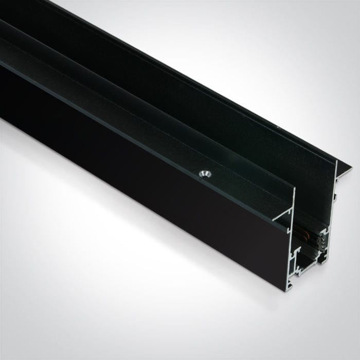 Black 1 meter black magnetic 48V recessed trim 42001TR/B