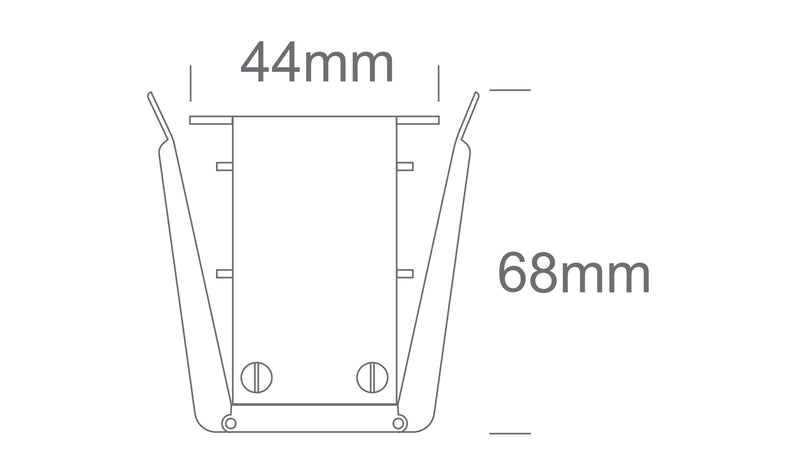 42002RB/W: 2 meter MIDI Recessed magnetic profile ON/OFF and DALI 48V. Max 10m/driver, Max 400W/circuit. Complete with 2pcs end caps, cover, 1 set mechanical connector and 6 fixing clips..
