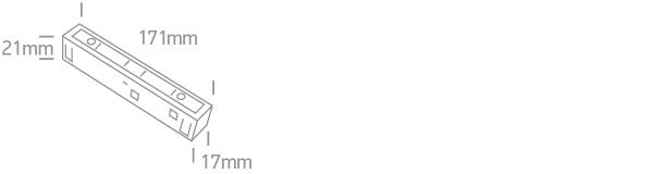 42004B/B: Live connector for magnetic tracks. ON/OFF and DALI 48V. Suitable for MINI, MIDI and MAXI magnetic tracks. Not suitable for corners..