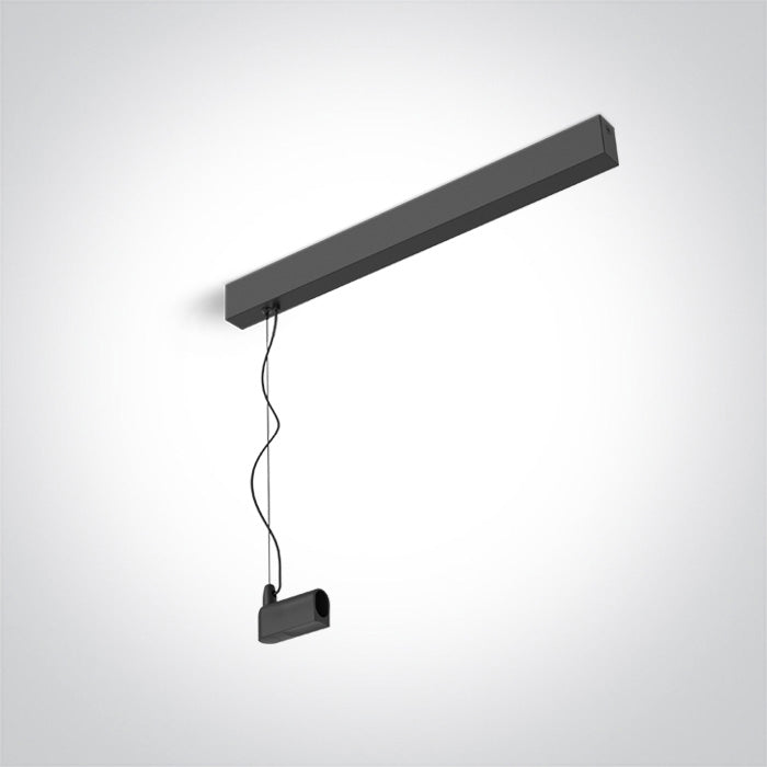 42004PC/B: 2m Black Plug & Play Driver Base + End cap. ON/OFF / DALI.  Driver must be ordered separately..