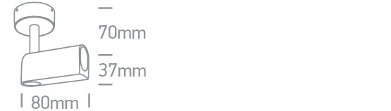 42004PD/B: Black Plug & Play surface base with power supply end cap ON/OFF / DALI.  .