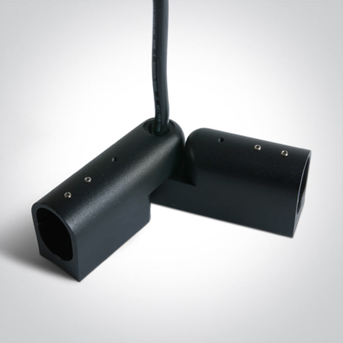 42004PE/B: 2m Black Plug & Play power supply cable + adjustable corner. ON/OFF / DALI.  .