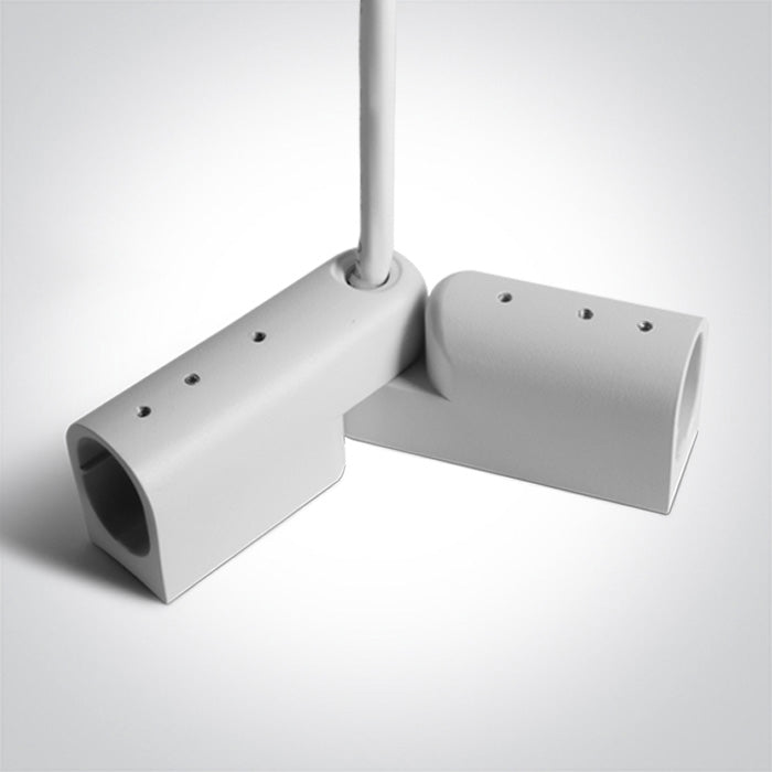 42004PE/W: 2m White Plug & Play power supply cable + adjustable corner. ON/OFF / DALI. .