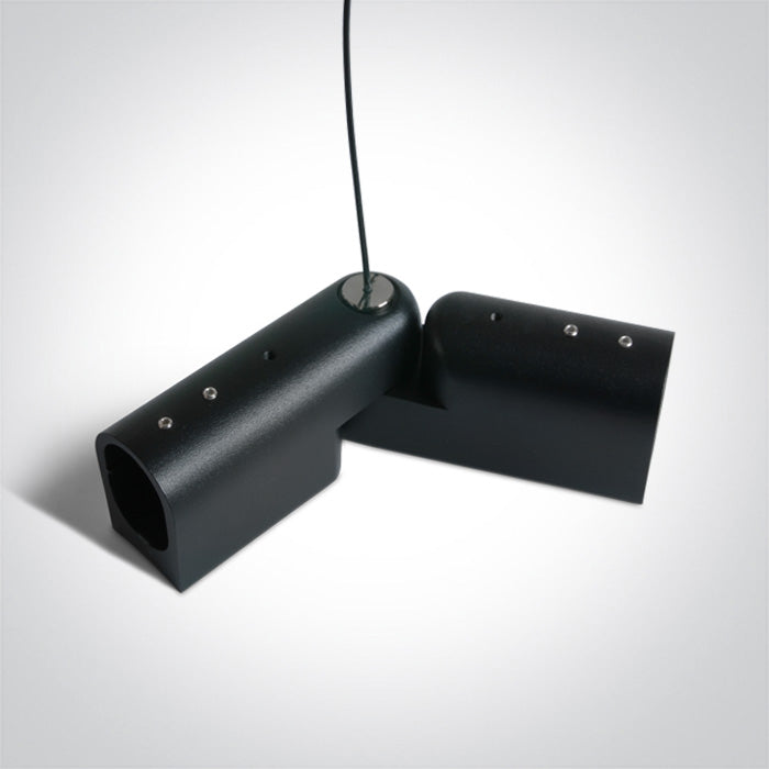 42004PG/B: 2m Black Plug & Play suspended/surface adjustable corner.  For surface installation you need to use together with 42004PM/42004PN/42004PP.  .
