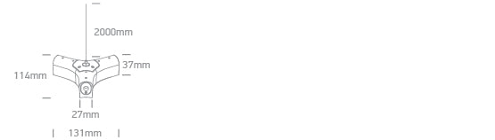 42004PK/B: 2m Black Plug & Play suspended/surface Y-connector.  For surface installation you need to use together with 42004PM/42004PN/42004PP.  .