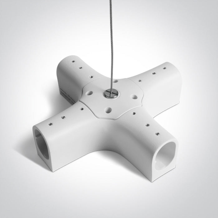 42004PL/W: 2m White Plug & Play suspended/surface X-connector.  For surface installation you need to use together with 42004PM/42004PN/42004PP.  .