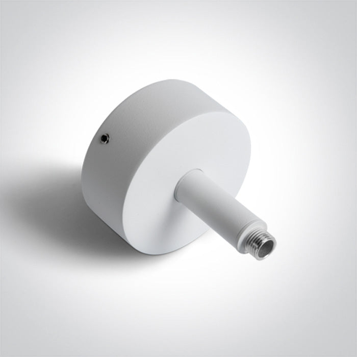 42004PM/W: 7cm White Plug & Play Surface Rod.    .