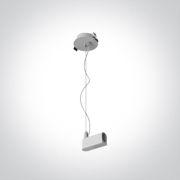 42004PR/W: 2m Plug & Play Recessed base with Power Supply cable + end cap. ON/OFF / DALI.    .