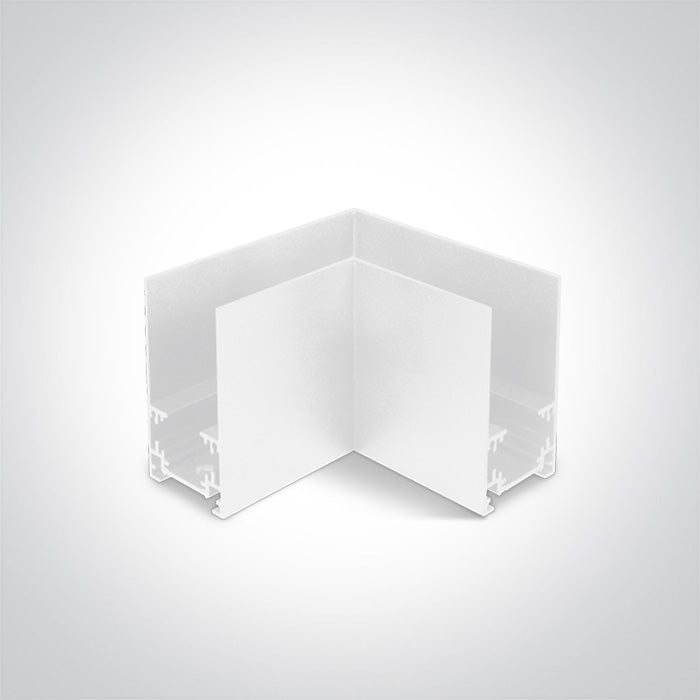 42012A/W: Corner for 42001 / 42002 / 42003.  Complete with 2pcs mechanical connectors..