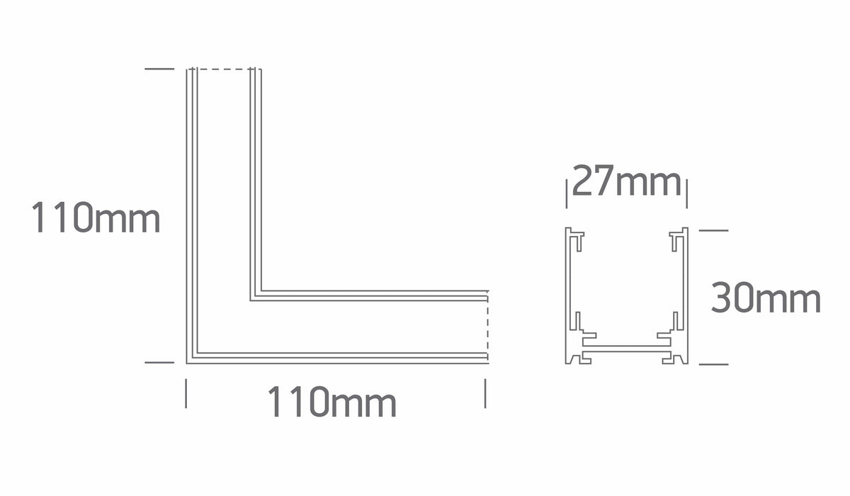 Corner for 42001A & 42002A. One Light. 42012AA/B