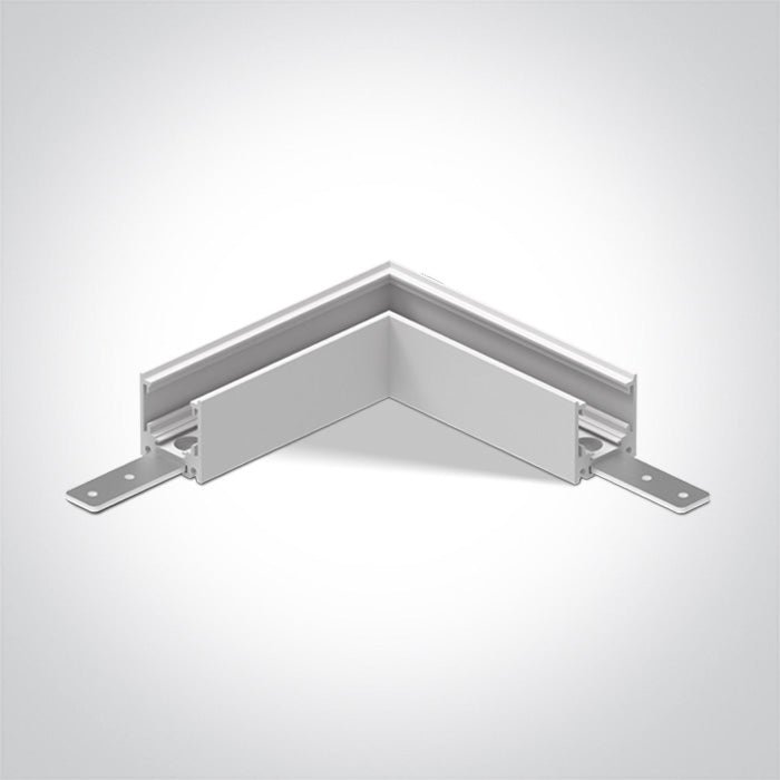 42012AA/W: Corner for 42001A & 42002A.  Complete with 2pcs mechanical connector. .