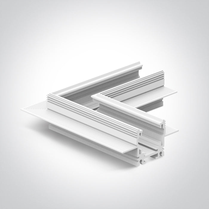 42012AATR/W: Recessed trimless corner for 42001ATR & 42002ATR.  Complete with 2pcs mechanical connector. .