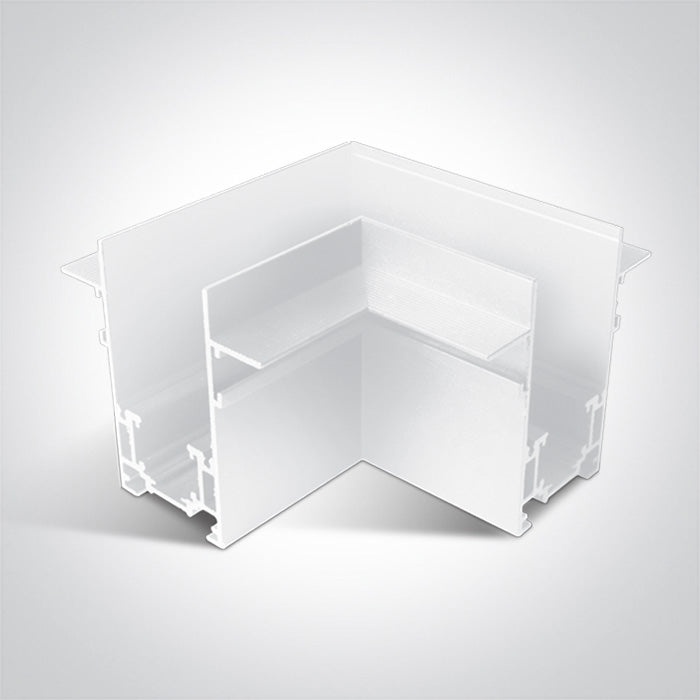 42012ATR/W WHITE TRIMLESS CORNER FOR 42001TR / 42002TR