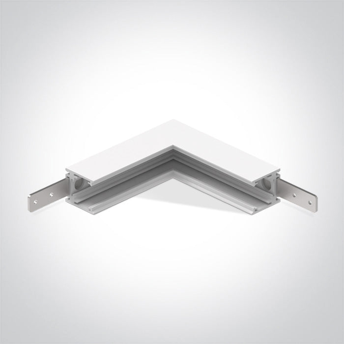 42012BA/W: Corner wall to wall (IN) for 42001A & 42002A.  Complete with 2pcs mechanical connector..