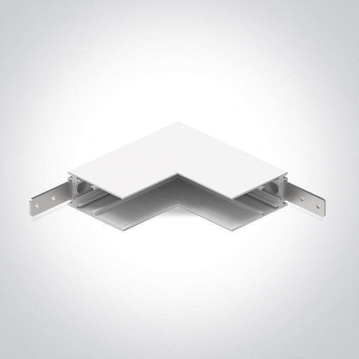 42012BB/W: White corner wall to wall (IN) for 42001B & 42002B.  Complete with 2pcs mechanical connector. .