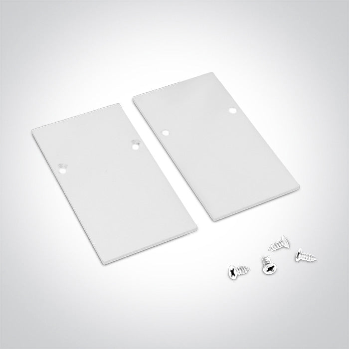 42022/W: End caps for MAXI magnetic profiles.  Each set includes 2pcs end caps. .