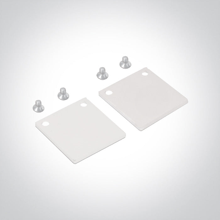 42022A/W: End caps for MINI magnetic profiles.  Each set includes 2pcs end caps. .